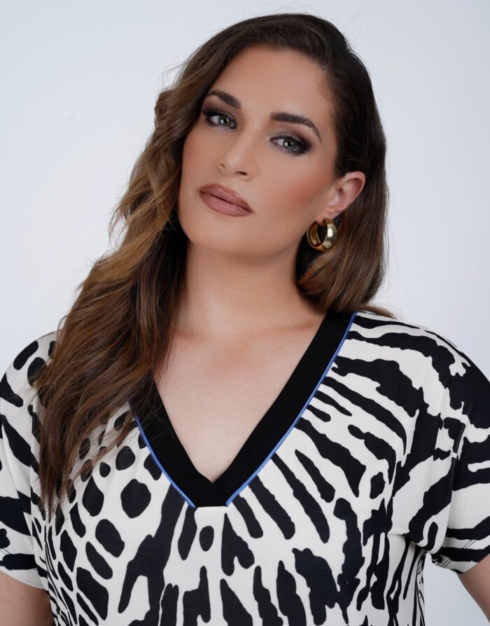 Animal print φόρεμα - Image 3