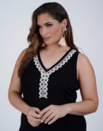 Μονόχρωμο, βισκόζ φόρεμα - Image 3